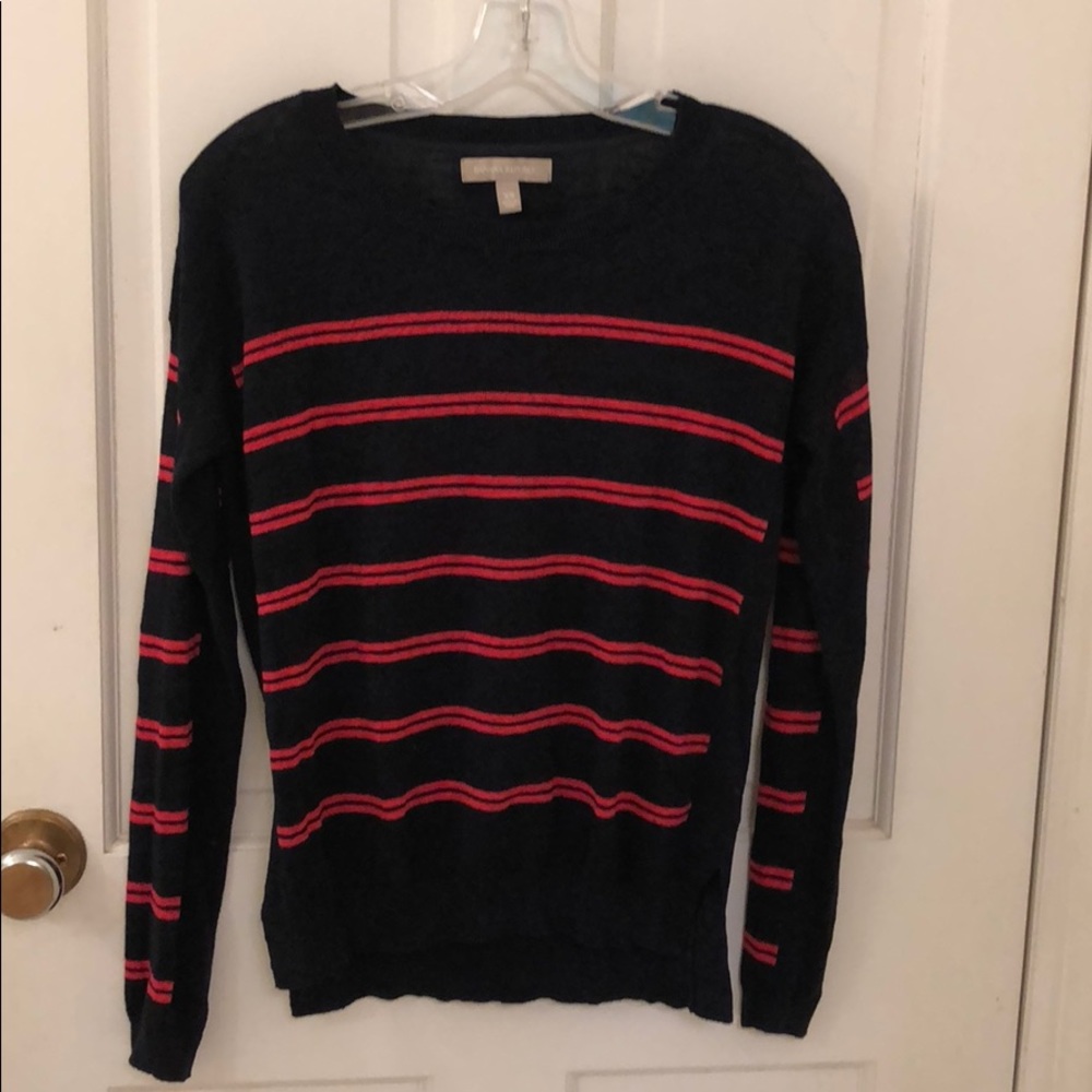 Banana Republic Navy & Pink striped sweater-XS